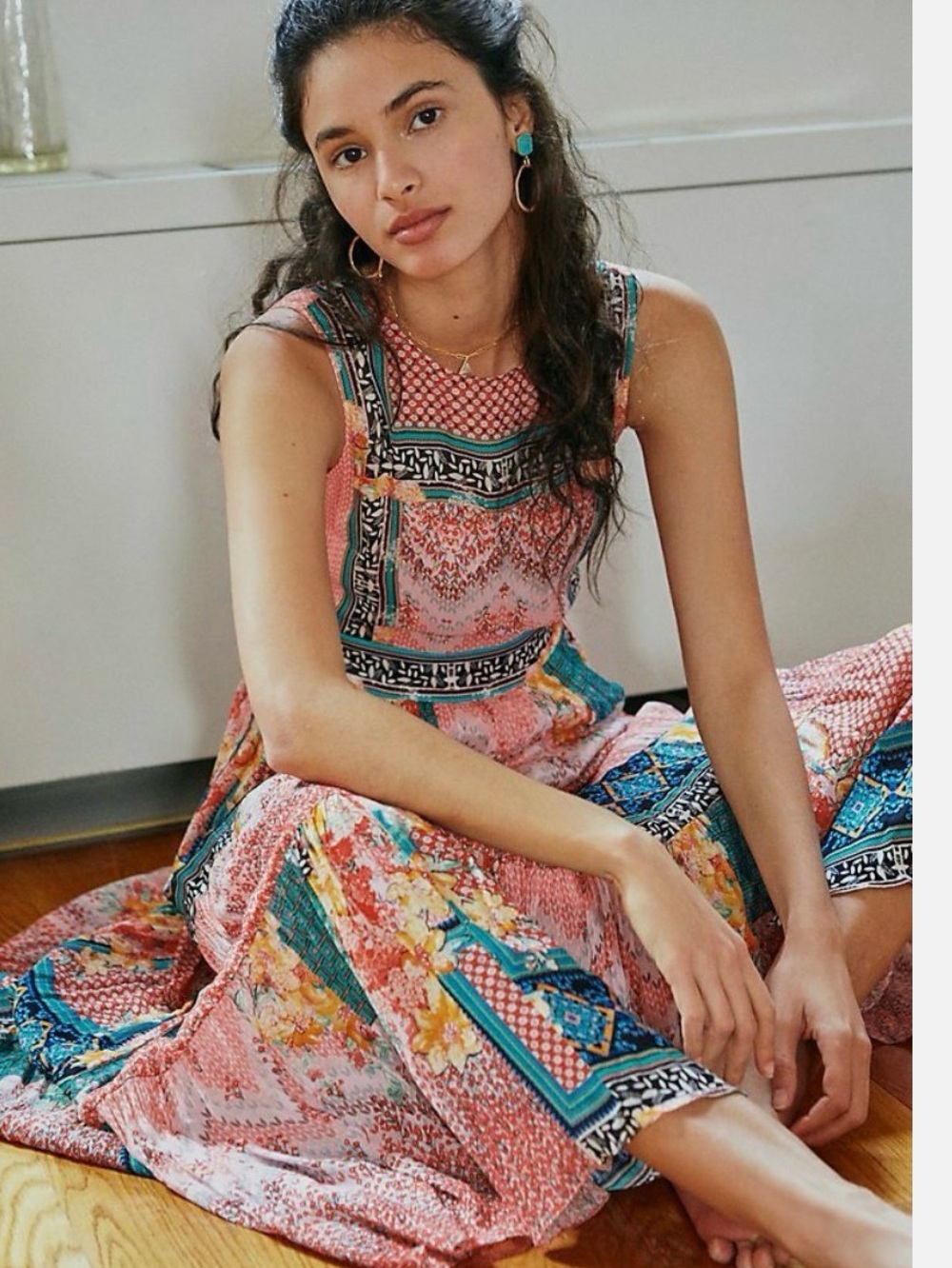 Anthropologie Bahnuni by Jyoti Maxi Alessandra sleeveless dress size 12 NWT